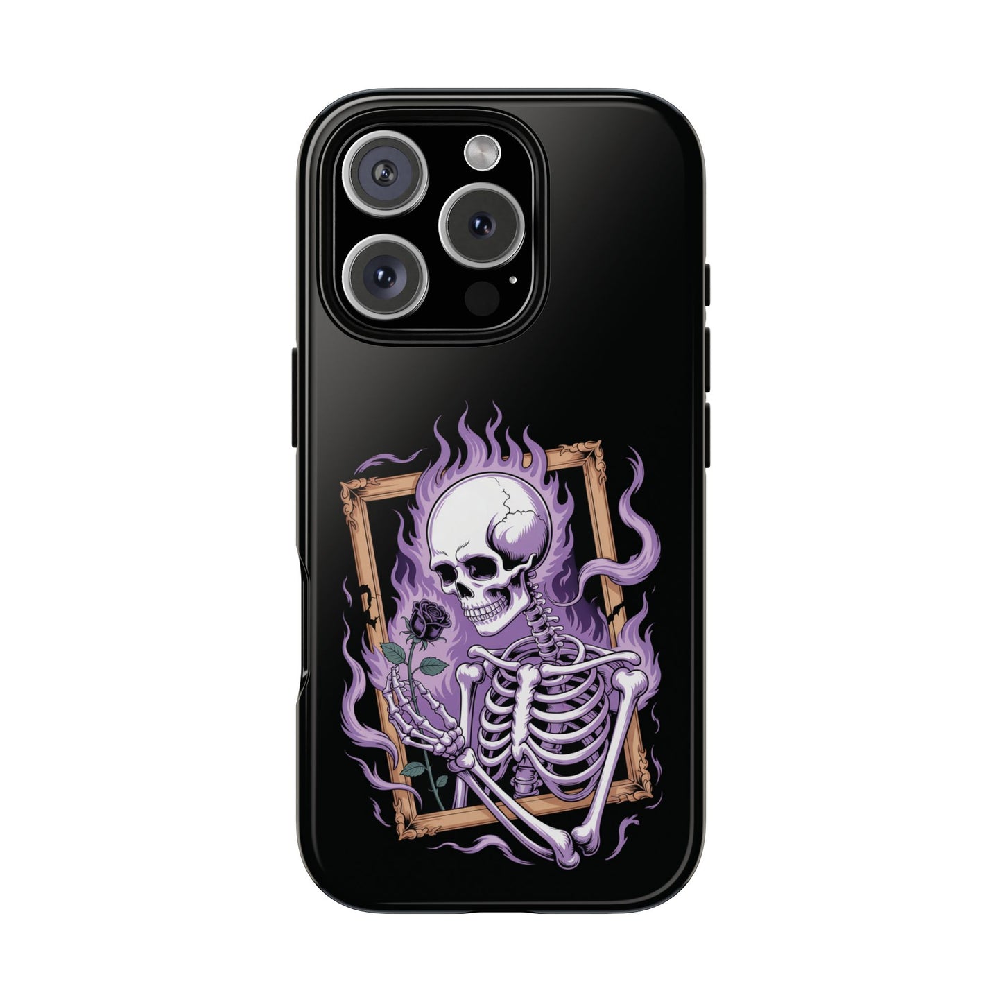 Skeleton Holding Rose - Phone Case