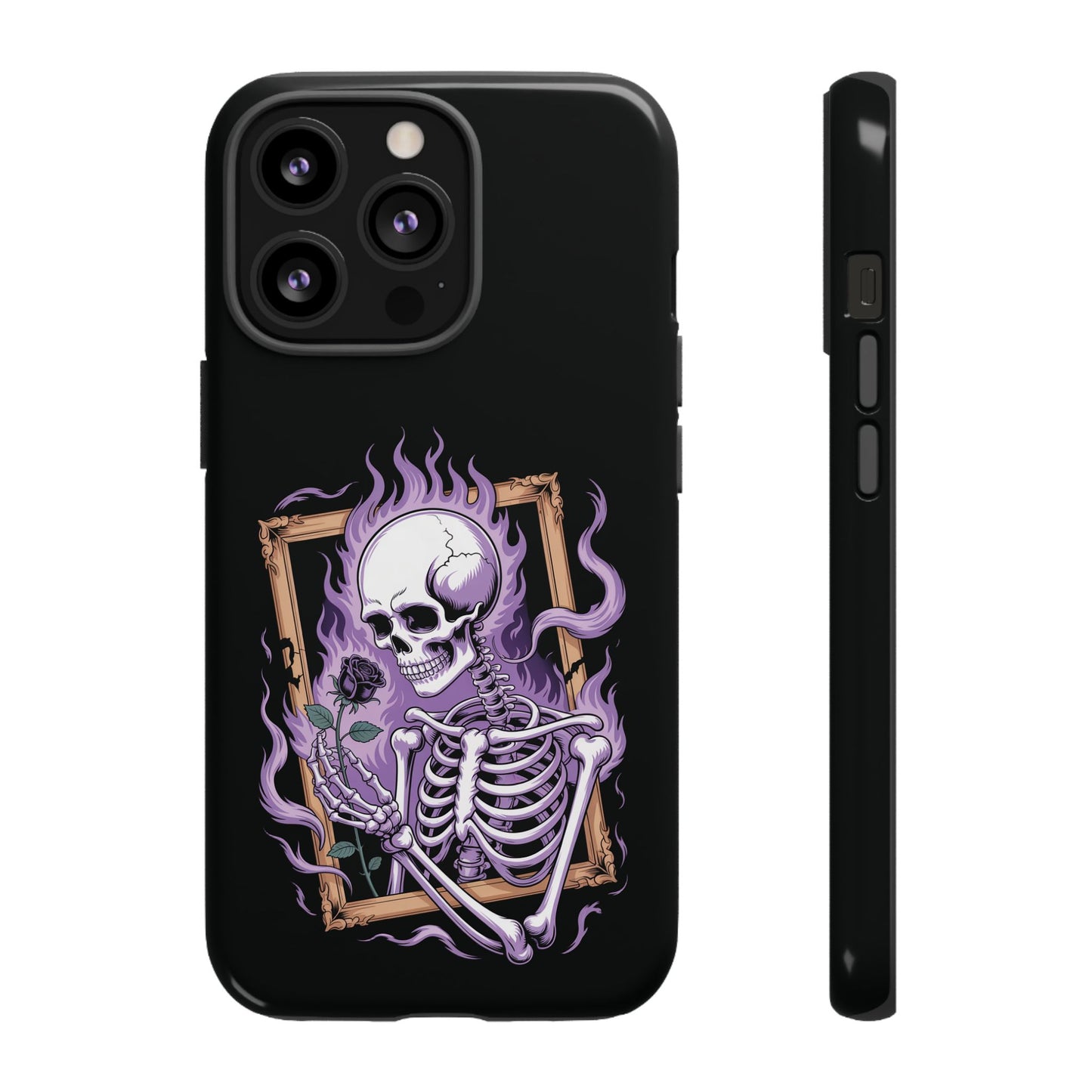 Skeleton Holding Rose - Phone Case