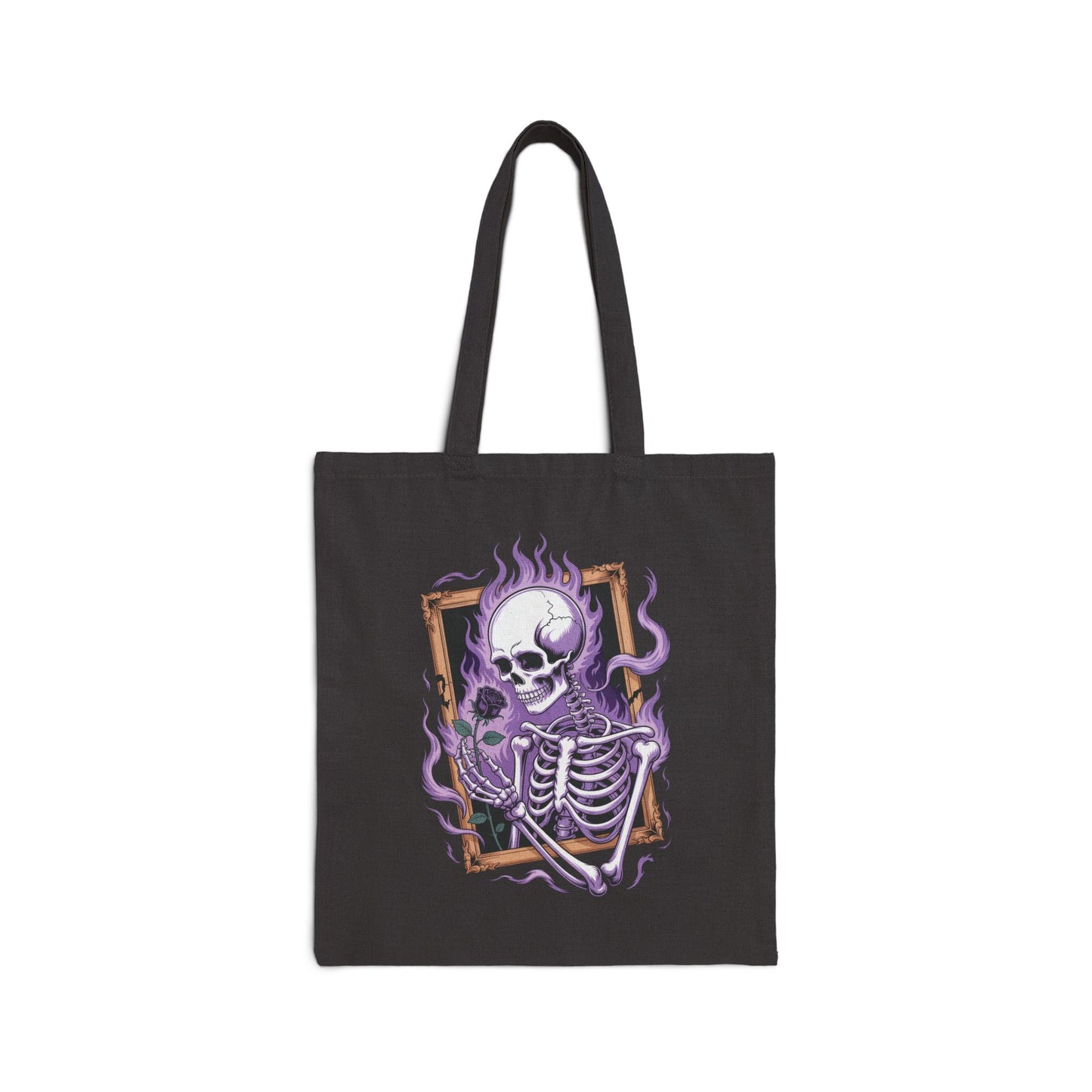 Skeleton Holding Rose - Tote Bag