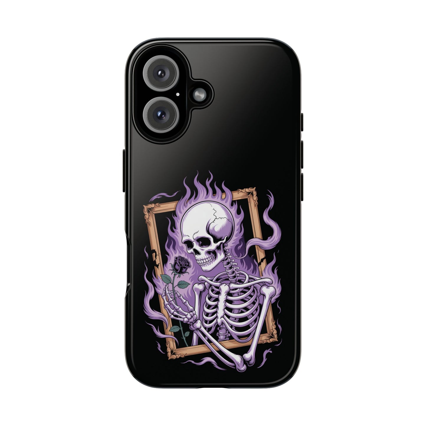 Skeleton Holding Rose - Phone Case