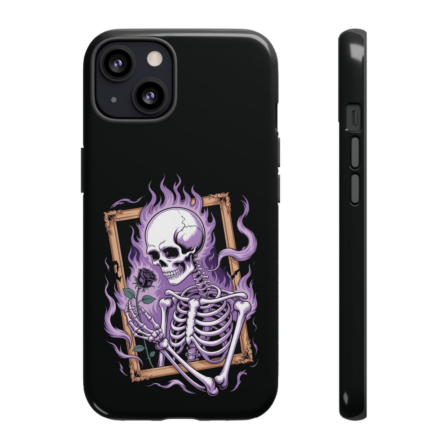 Skeleton Holding Rose - Phone Case