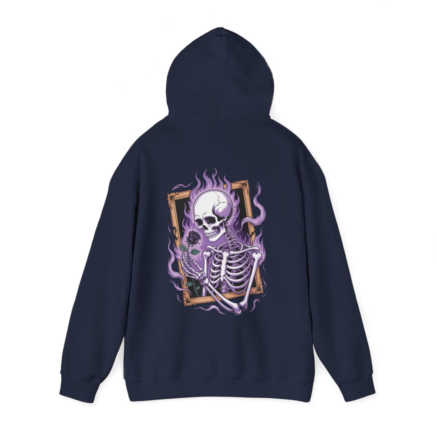 Skeleton Holding Rose - Unisex Hoodie