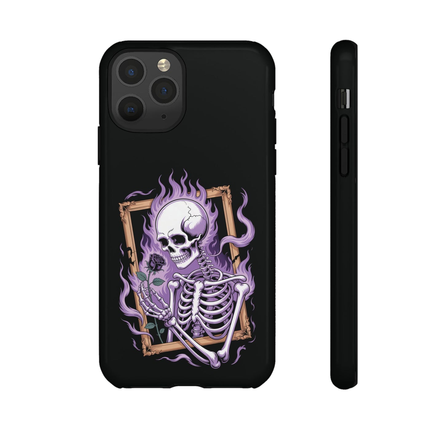 Skeleton Holding Rose - Phone Case