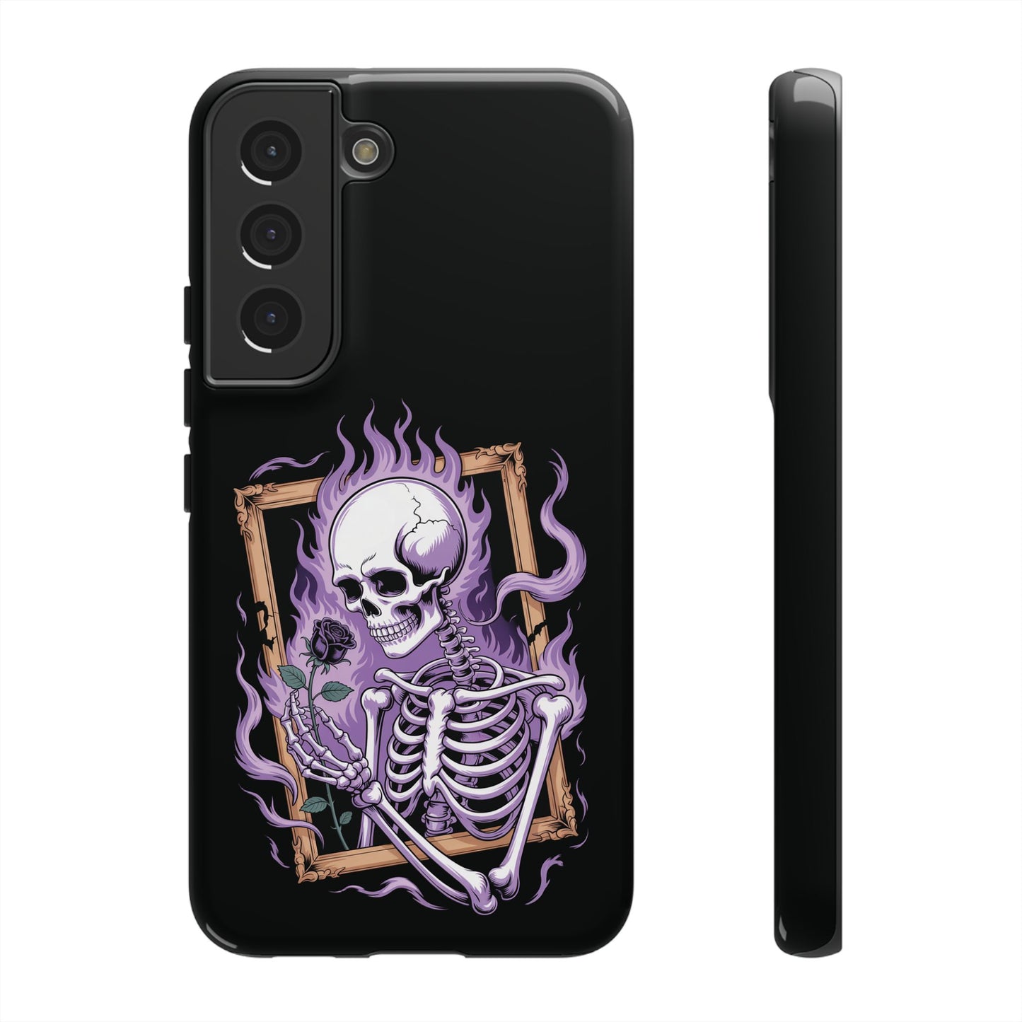 Skeleton Holding Rose - Phone Case