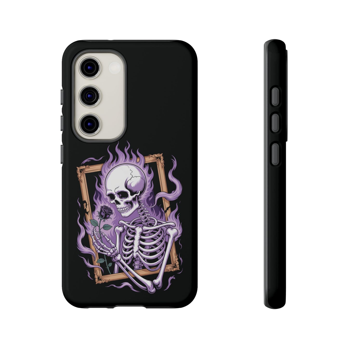 Skeleton Holding Rose - Phone Case