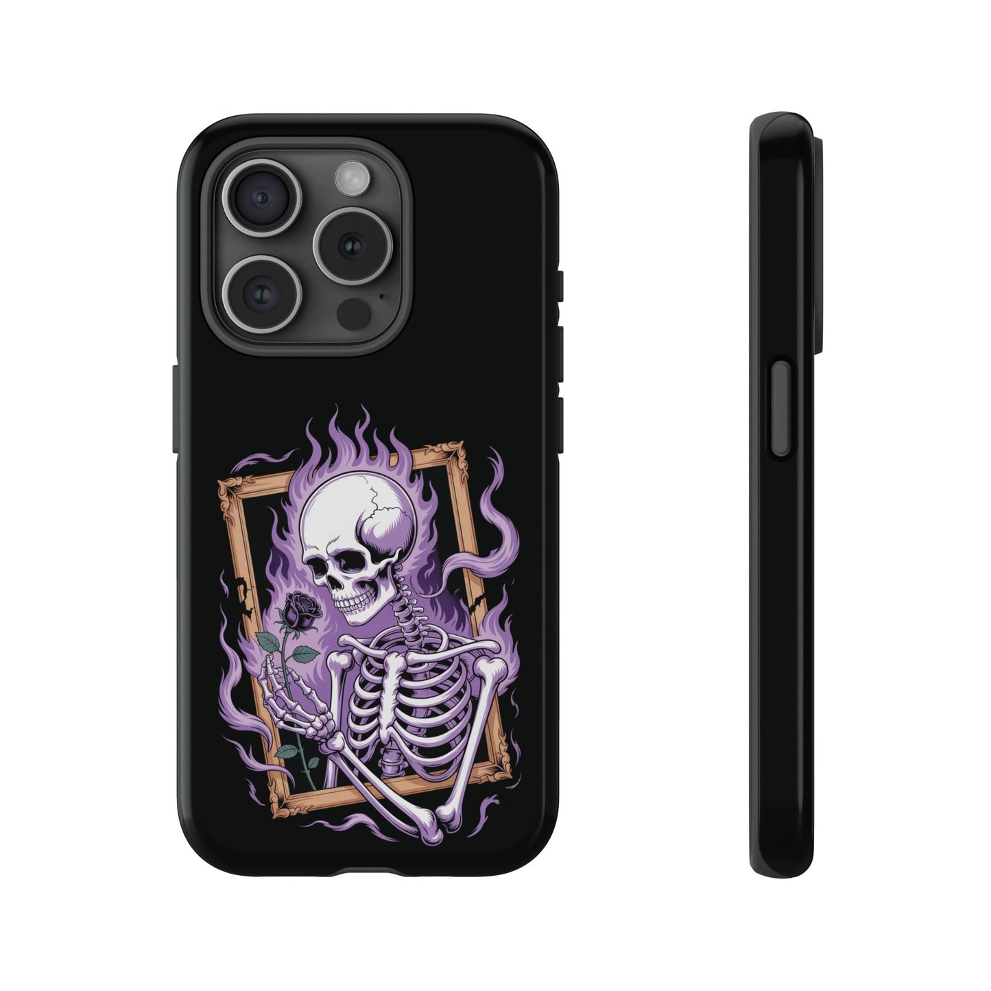 Skeleton Holding Rose - Phone Case