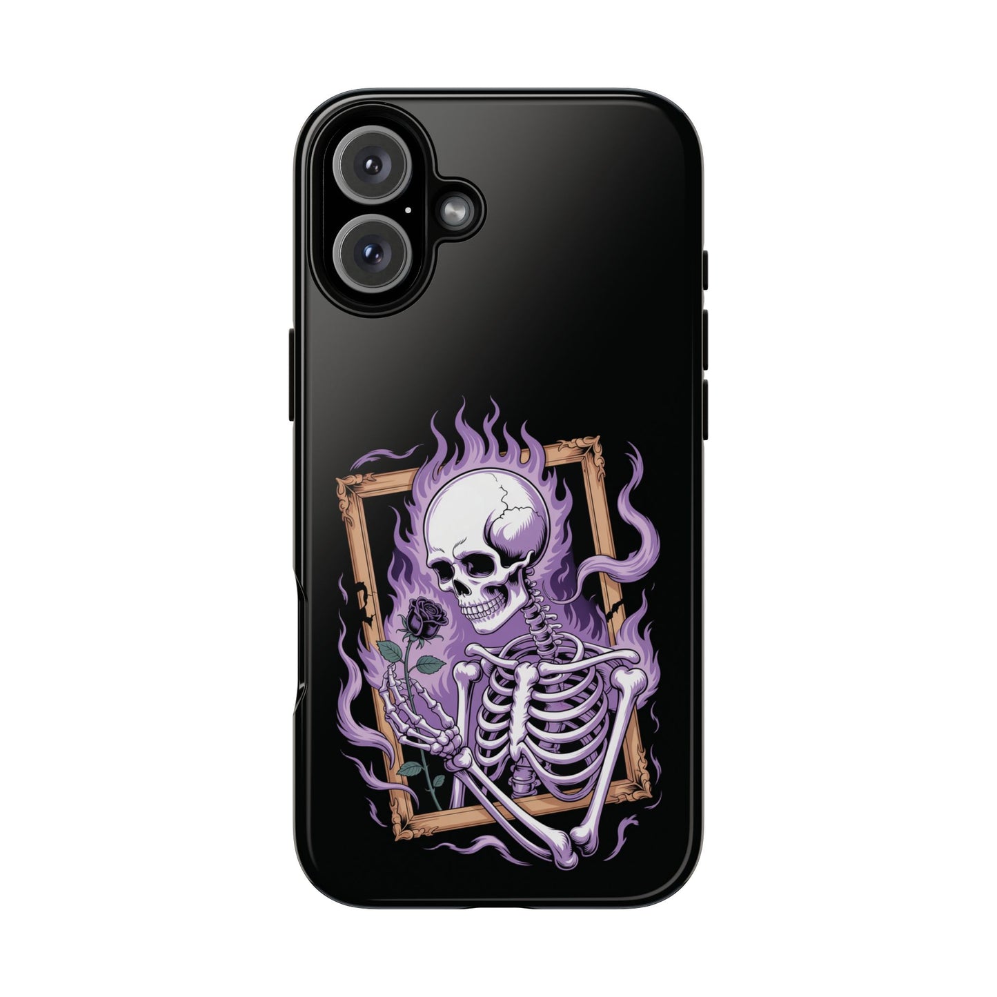Skeleton Holding Rose - Phone Case