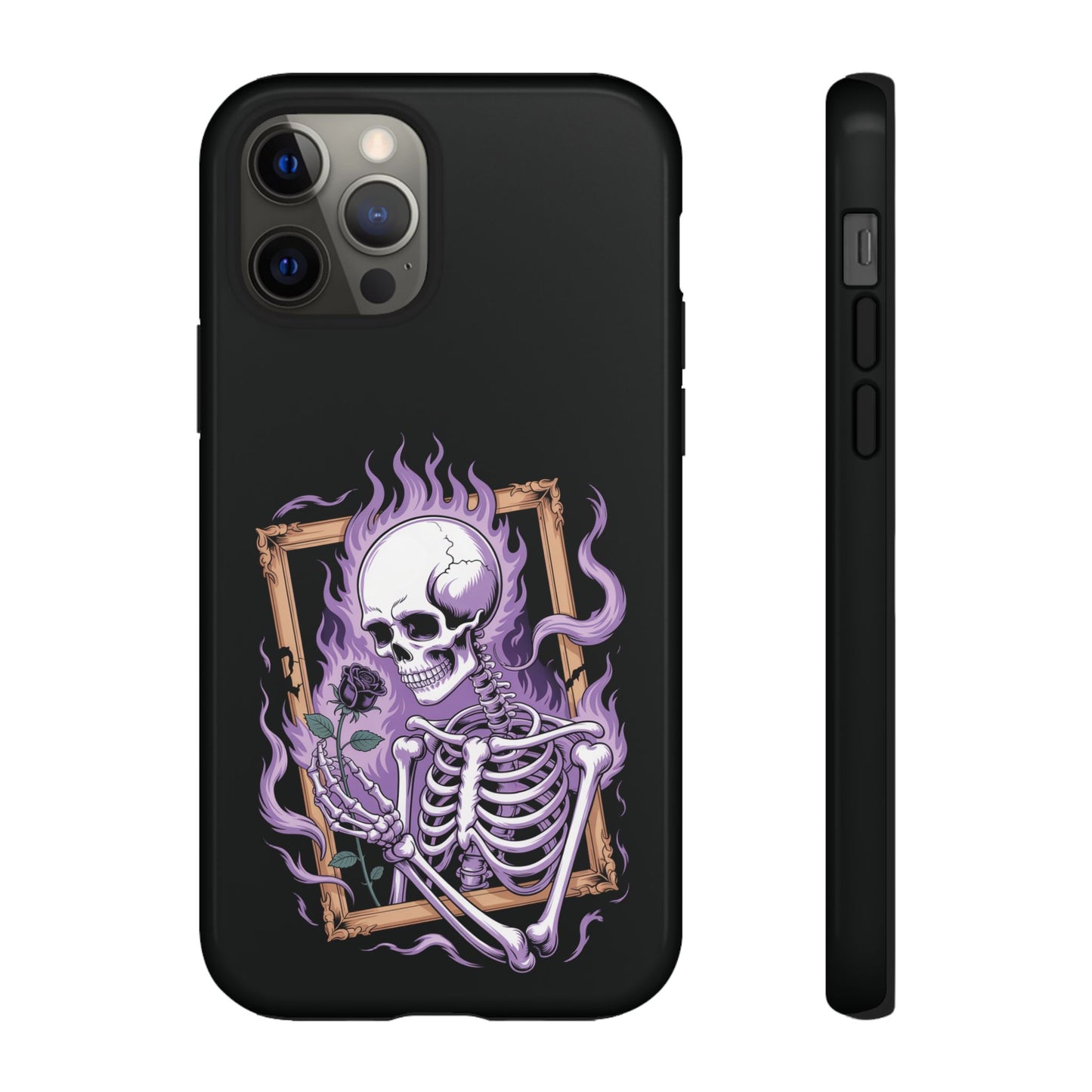 Skeleton Holding Rose - Phone Case