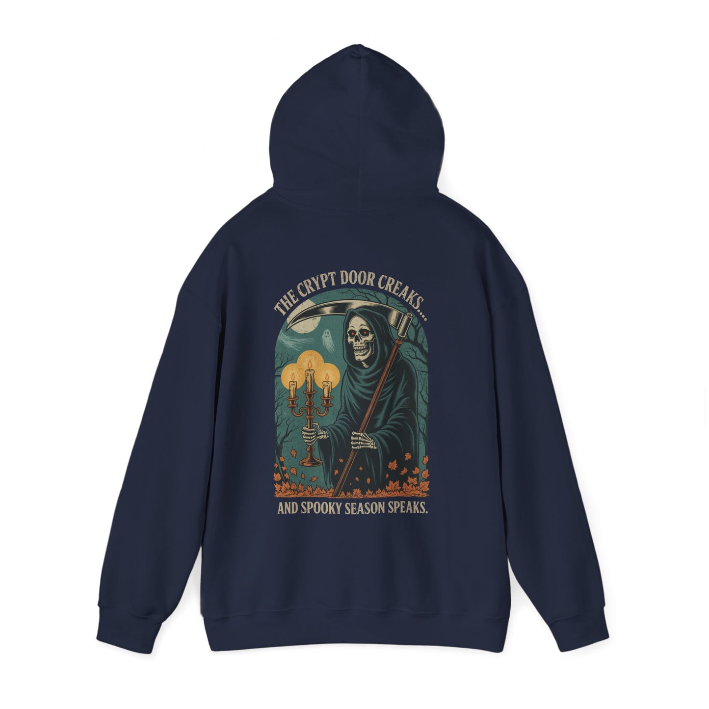 The Crypt Door Creaks… And Spooky Season Speaks. - Unisex Hoodie
