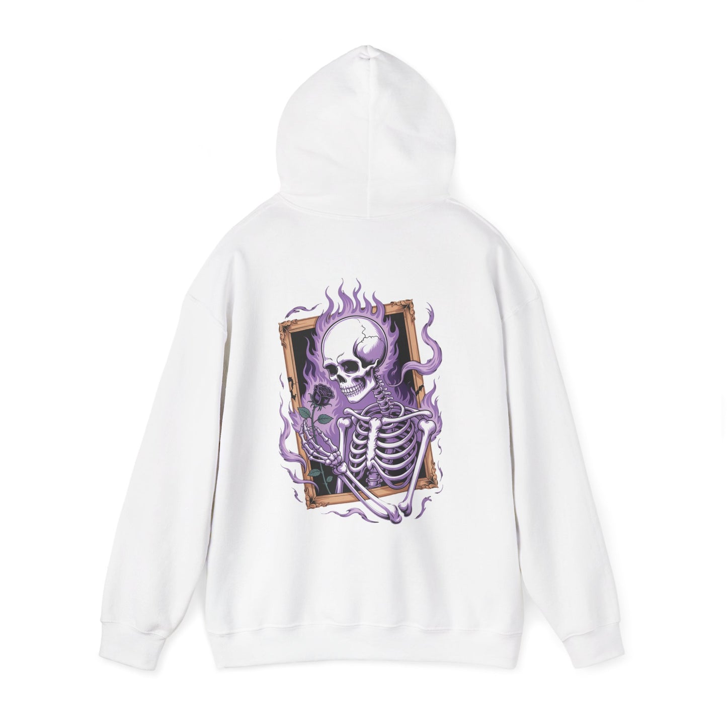Skeleton Holding Rose - Unisex Hoodie