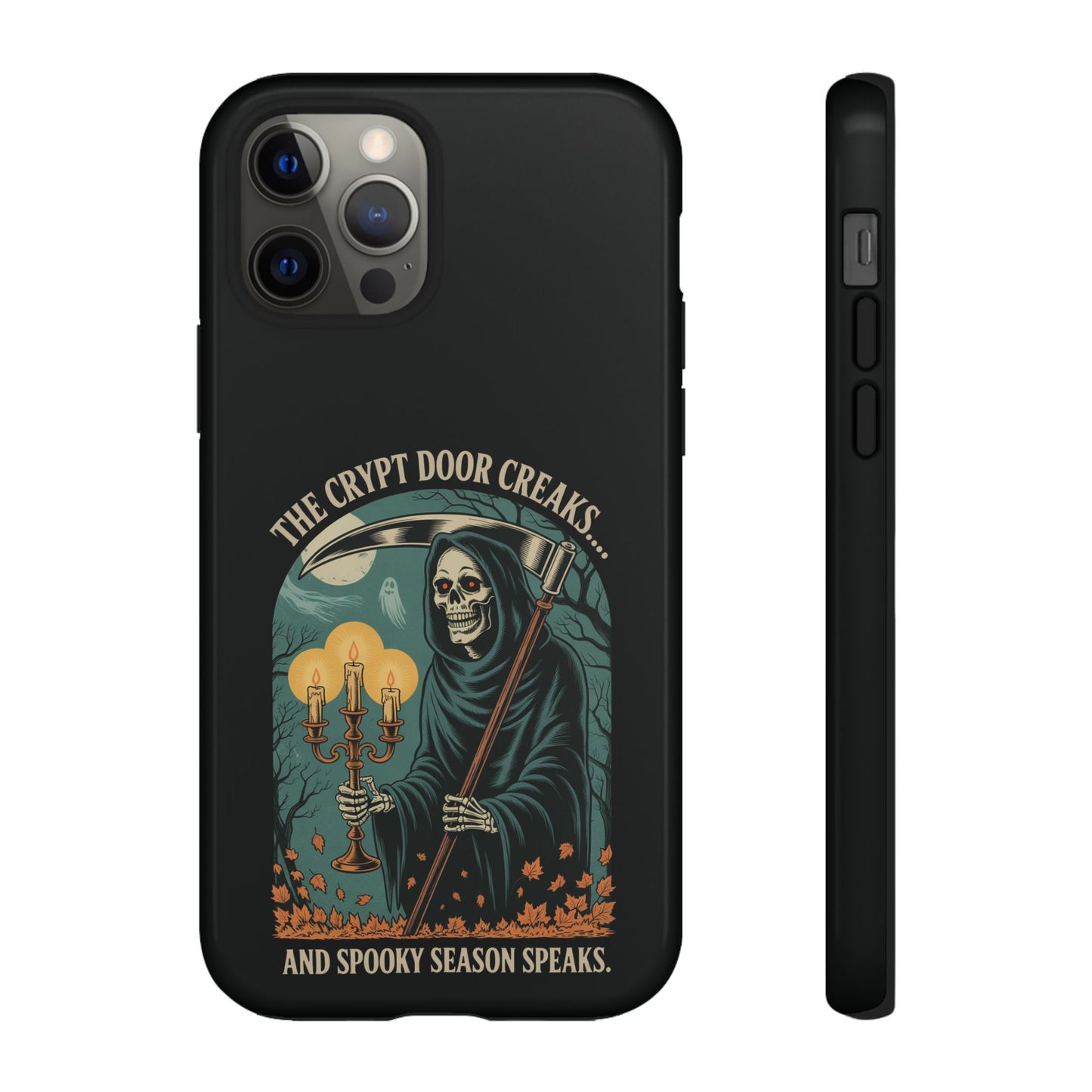 The Crypt Door Creaks… And Spooky Season Speaks.  - Phone Case