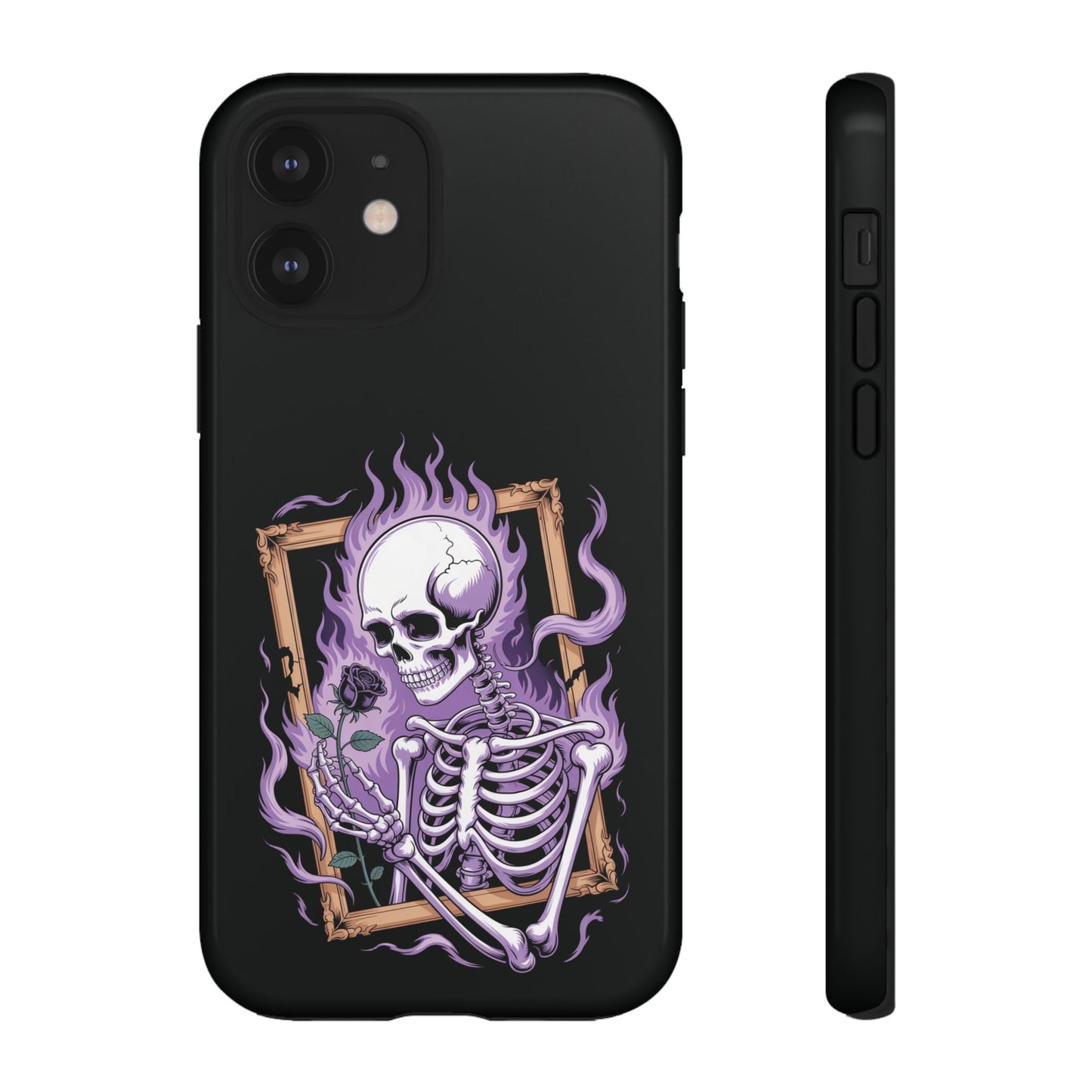 Skeleton Holding Rose  - Phone Case