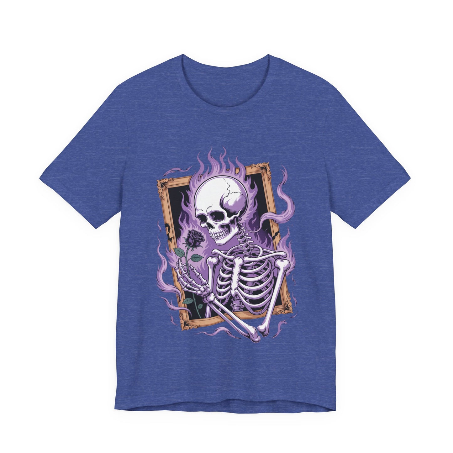 Skeleton Holding Rose - Unisex T-Shirt