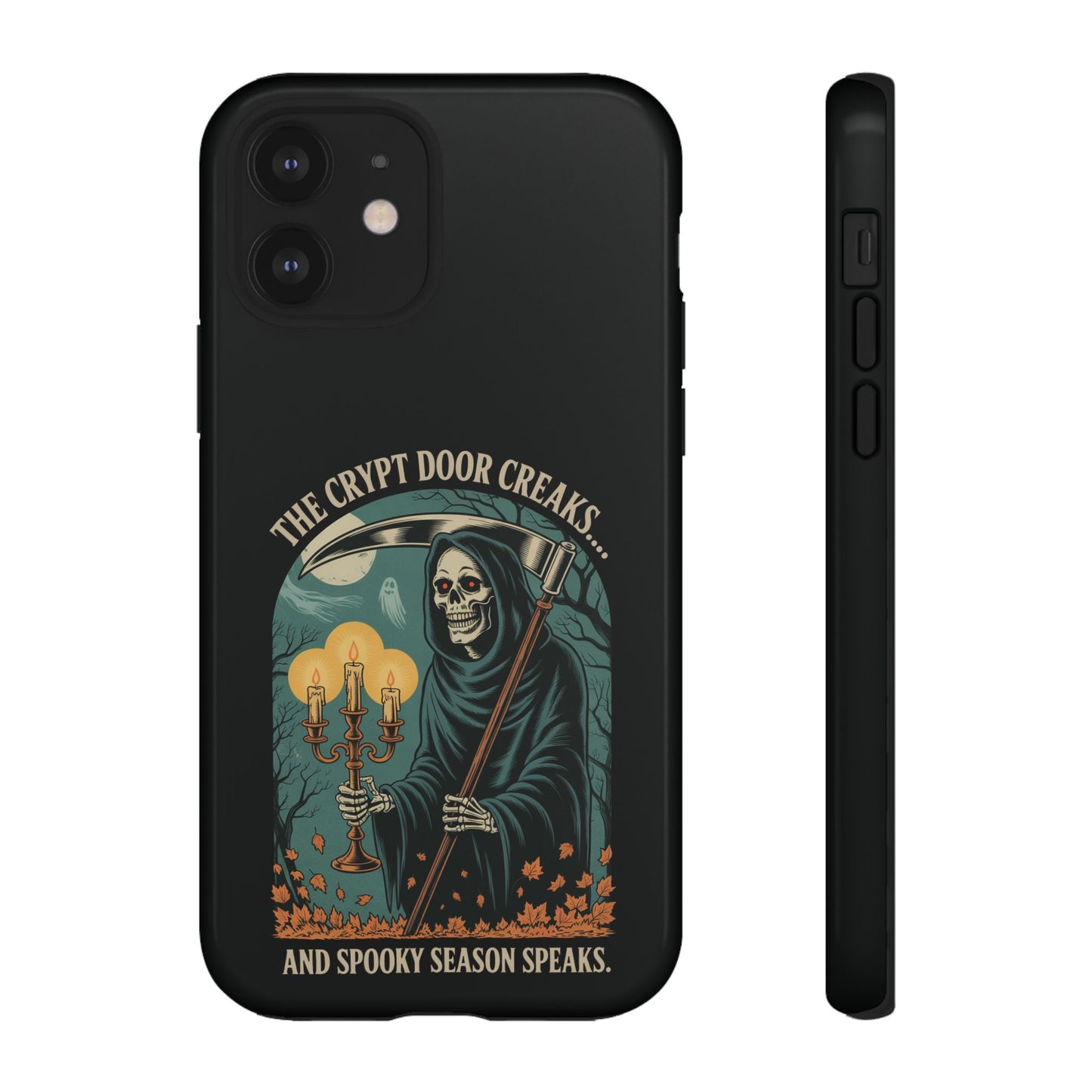 The Crypt Door Creaks… And Spooky Season Speaks.  - Phone Case