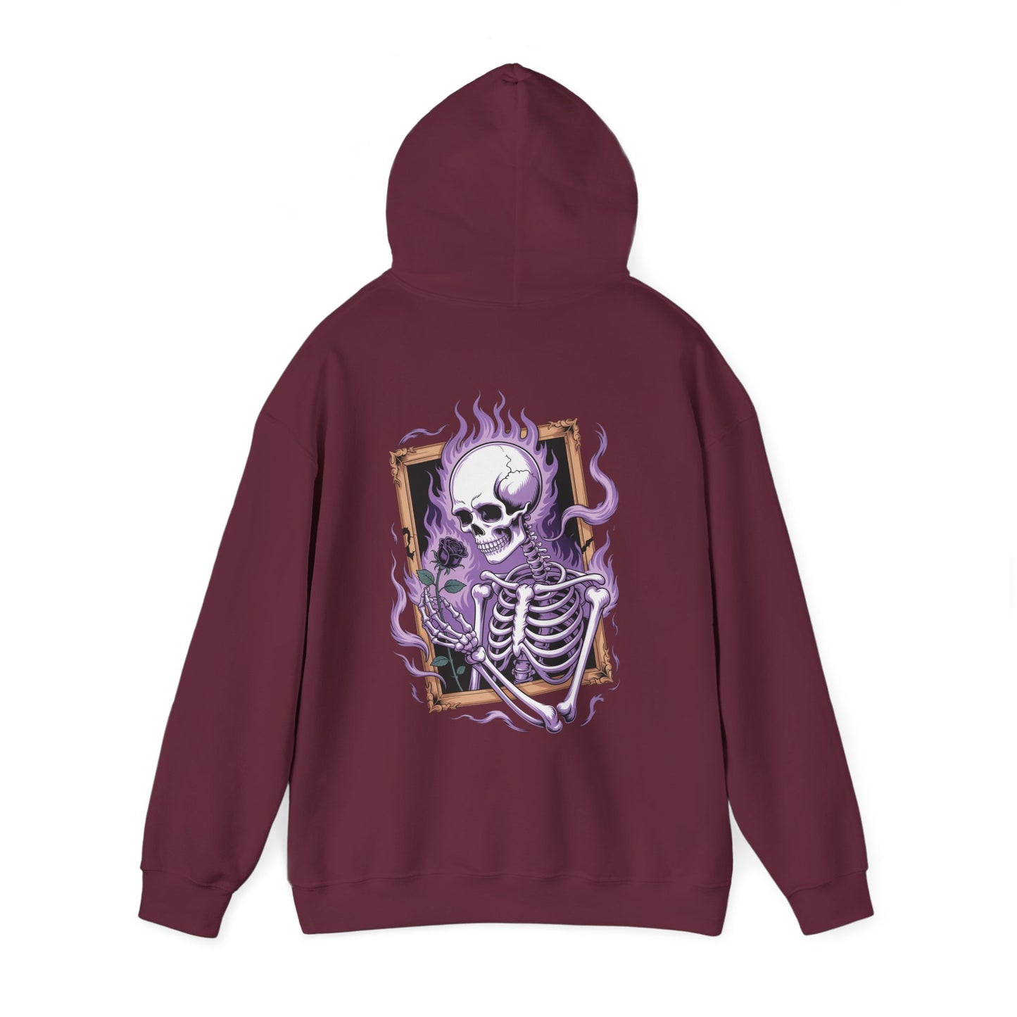 Skeleton Holding Rose - Unisex Hoodie