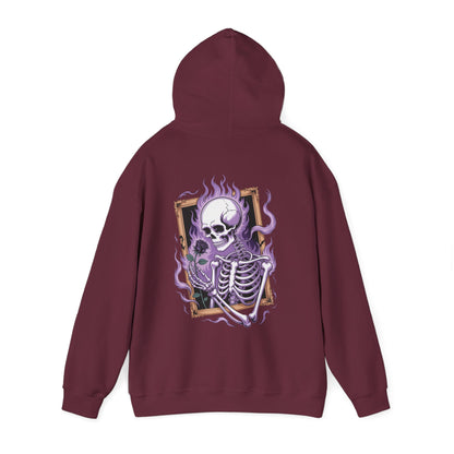 Skeleton Holding Rose - Unisex Hoodie