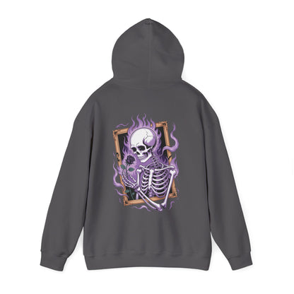 Skeleton Holding Rose - Unisex Hoodie