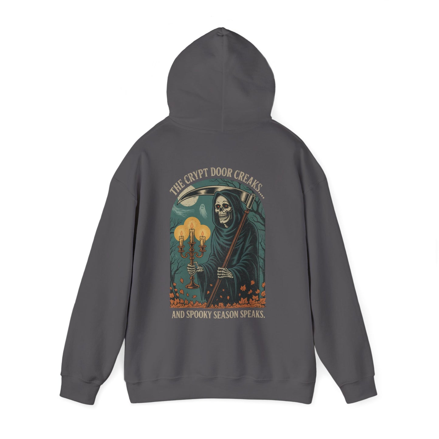 The Crypt Door Creaks… And Spooky Season Speaks. - Unisex Hoodie