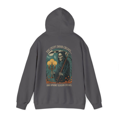 The Crypt Door Creaks… And Spooky Season Speaks. - Unisex Hoodie