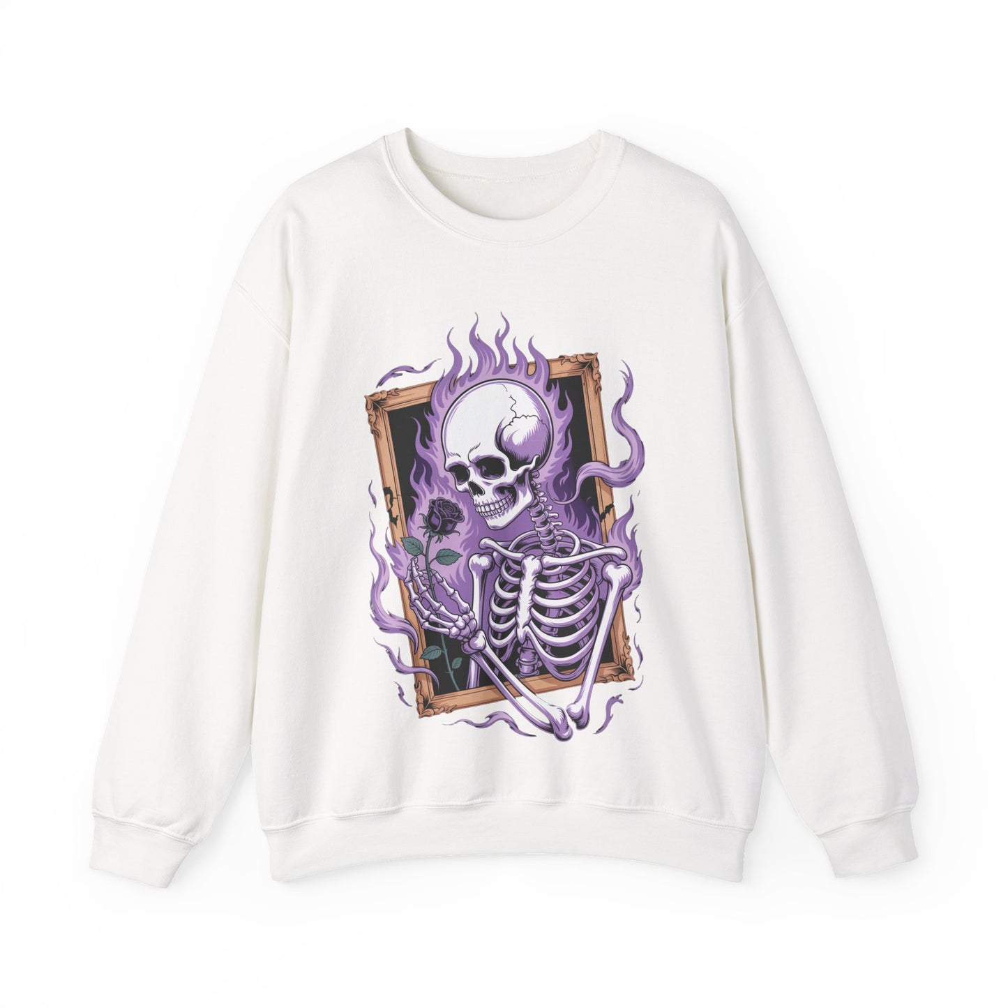 Skeleton Holding Rose - Unisex Sweatshirt
