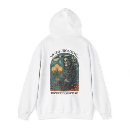 The Crypt Door Creaks… And Spooky Season Speaks. - Unisex Hoodie